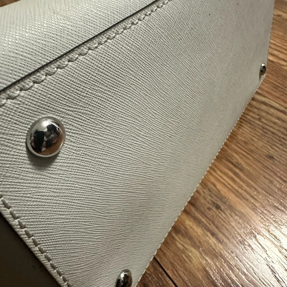 Michael Kors Leather Mini Studded Sandrine Satchel